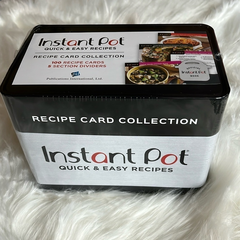 🆕 Instant Pot Quick & Easy Recipes and Tin 100 Recipe Cards